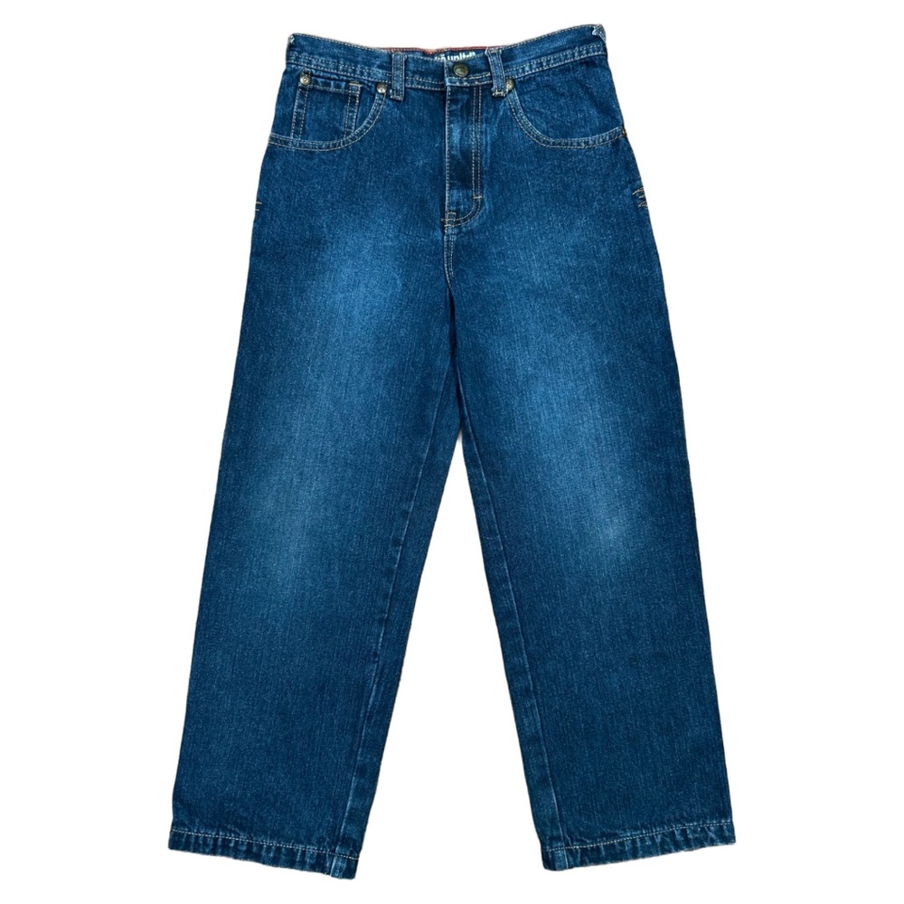 VINTAGE 2000s Ecko Unlimited Boys’ Graphic Straight Blue Denim Jeans Size 7